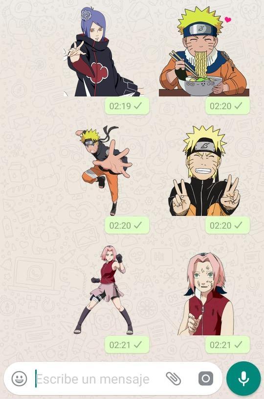Figurinhas whatsapp Naruto